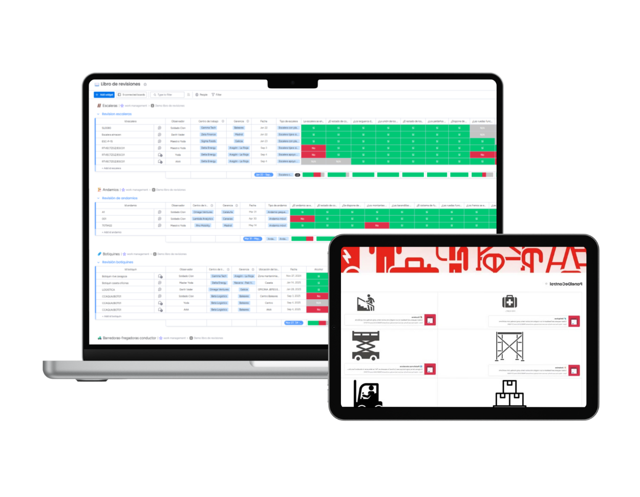 Libro de revisiones mockup